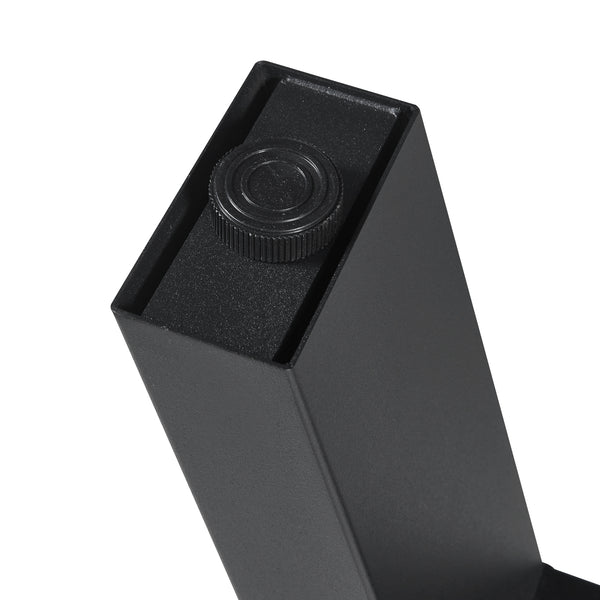 Bordstativ 2-pack Eschau stål svart [en.casa]