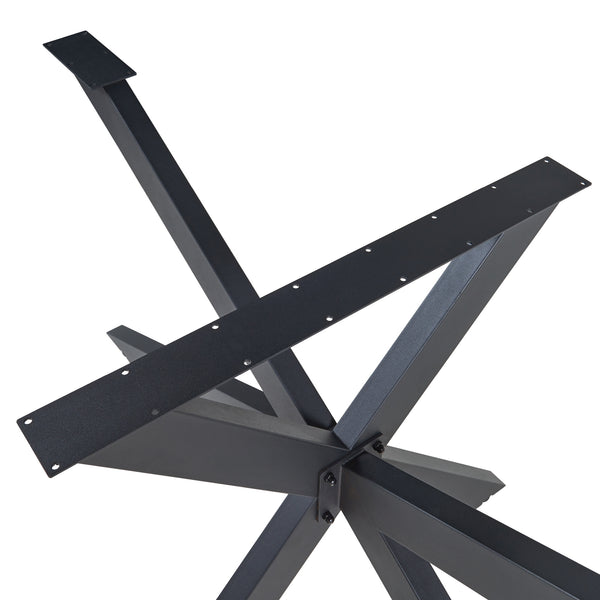 Bordsben Oberau pulverlackerat stål stjärnformad [en.casa]