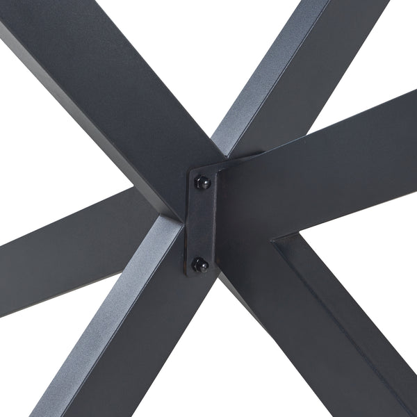 Bordsben Oberau pulverlackerat stål stjärnformad [en.casa]