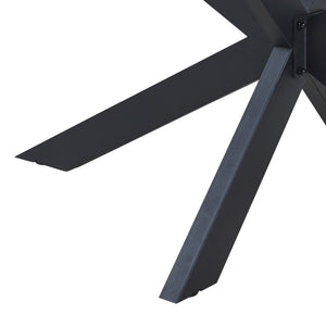 Bordsben Oberau pulverlackerat stål stjärnformad [en.casa]