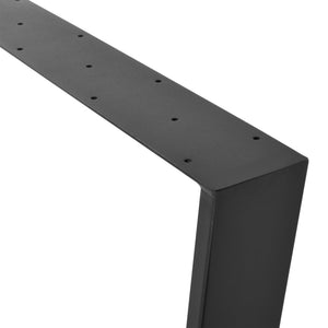 Bordsben set om 2 stål svart matt DIY [en.casa] välj modell