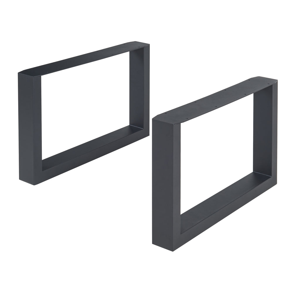 Bordstativ 2-pack Makers stål svart [en.casa]