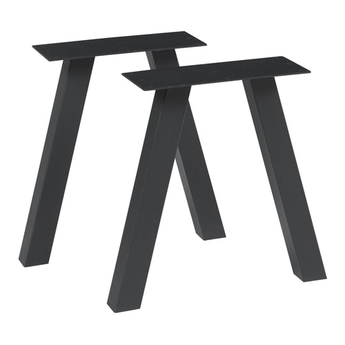 Bordställ 2-pack Höströ Svart [en.casa]