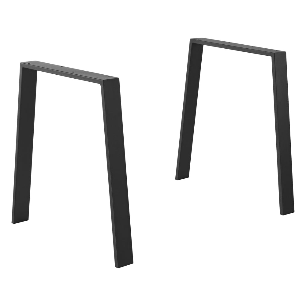 Bordstativ Kraftisried 2-pack 55/70x72cm stål svart [en.casa] - premiumXL