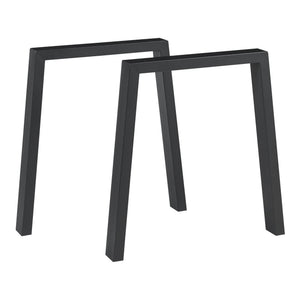 Bordstativ 2-pack Kraftisried 72x70cm Svart [en.casa] - premiumXL