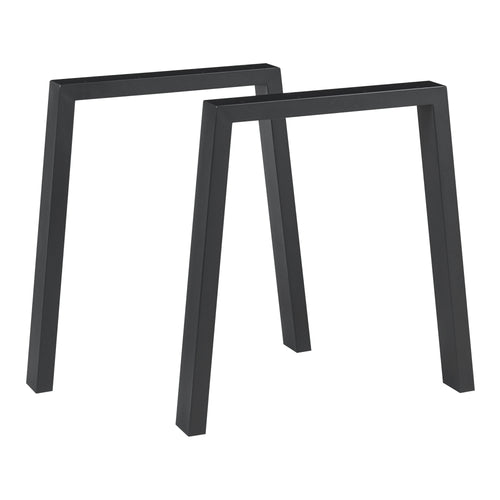 Bordstativ 2-pack Kraftisried 72x70cm Svart [en.casa] - premiumXL