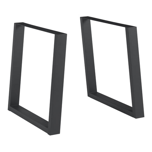 Bordställ 2-pack Lülsfeld Svart [en.casa]