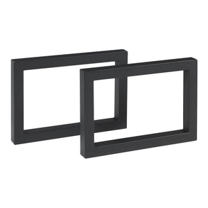 Bordstativ 2-pack Lunderskov 35x50cm Svart [en.casa] - premiumXL