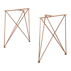 Bordsben set om 2 stål DIY [en.casa] välj modell