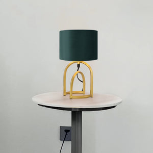 Bordslampa Smethwick 33,5xØ18 cm guld mörkgrön [lux.pro]