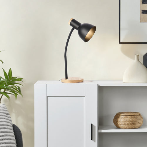 Bordslampa Woodley Svart [lux.pro] - premiumXL