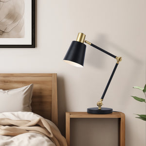 Bordslampa Abergele Svart / Guld [lux.pro] - premiumXL