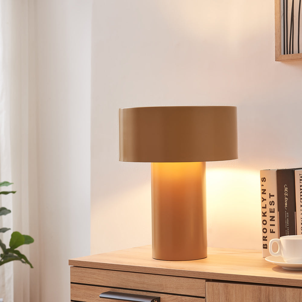Bordslampa Kömn Metall 37x30x30 cm Brun [lux.pro] - premiumXL