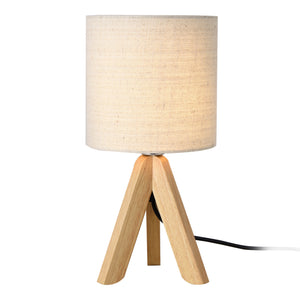 Bordslampa Koblenz E14 Max. 40W med träfötter Beige lux.pro - premiumXL