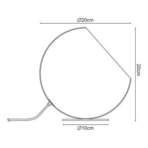 Bordslampa Lukkodso 1xE27 Ø20x20 cm Metall [lux.pro]