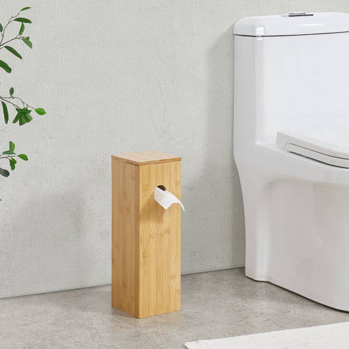 Skåp till toalettpapper Storuman 42x13,5x13,5 cm bambu [en.casa]