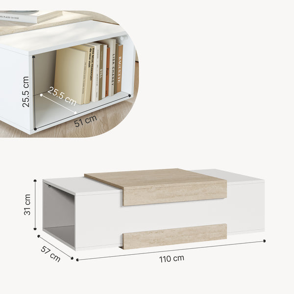 Soffbord Eljak 110x57x31 cm [en.casa] 