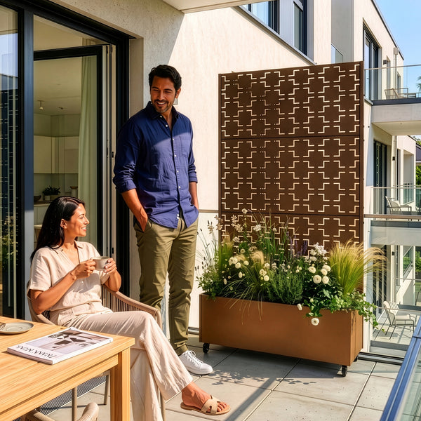 Avskiljare Aaskis med blomlåda [casa.pro]