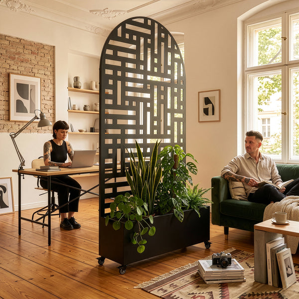 Avdelare Bernalda med blomlåda bågform [casa.pro]