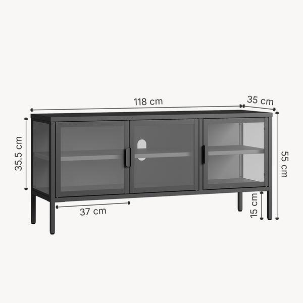 Vitrinskåp-Sideboard Borshavisa [en.casa]