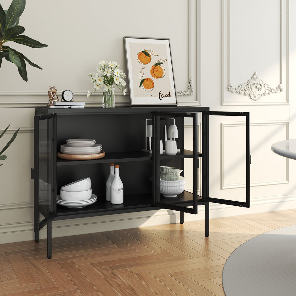 Vitrinskåp-Sideboard Borshavisa [en.casa]