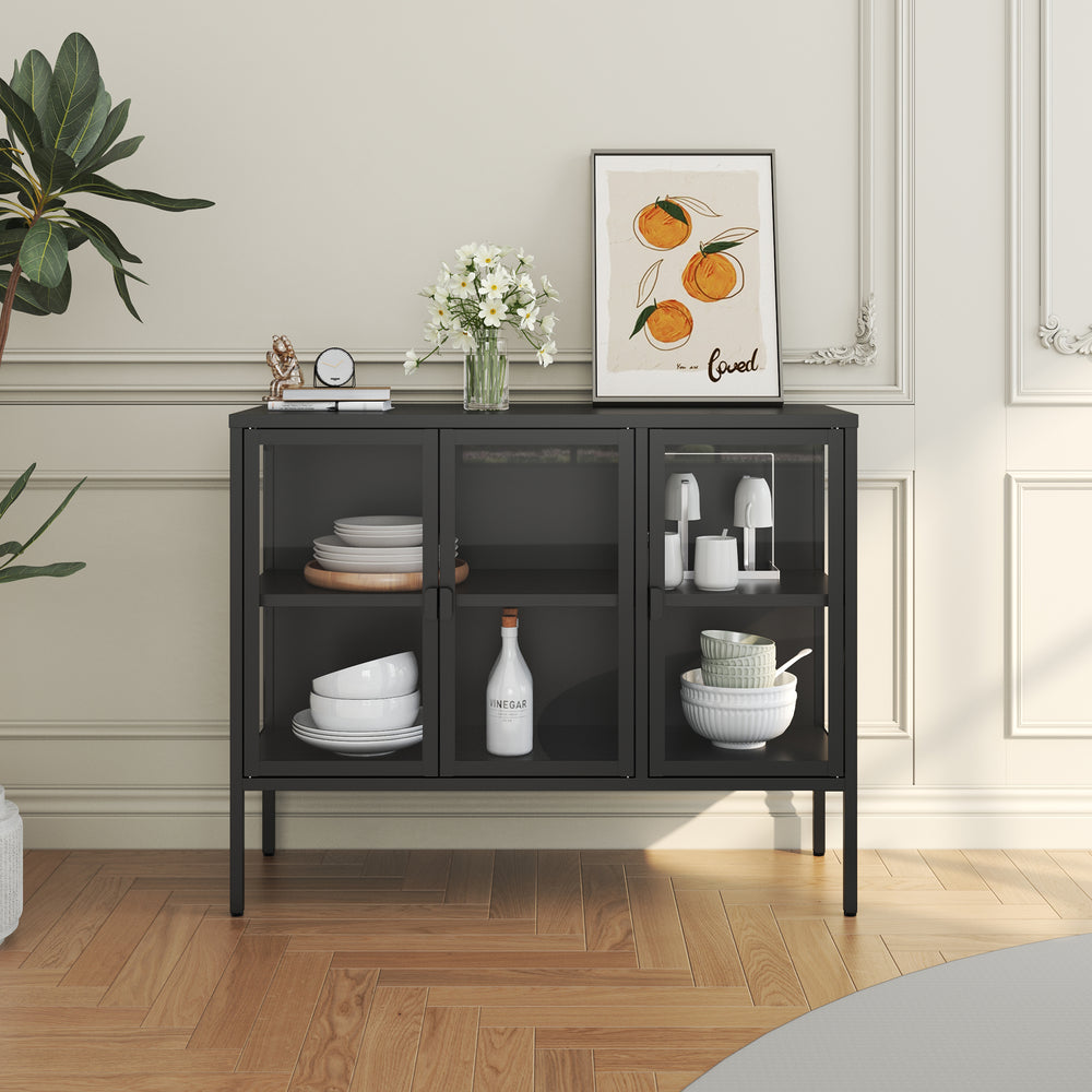 Vitrinskåp-Sideboard Borshavisa [en.casa]