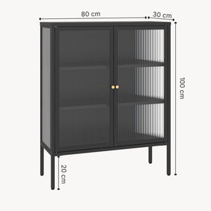 Vitrinskåp-Sideboard Vinterhavn [en.casa]