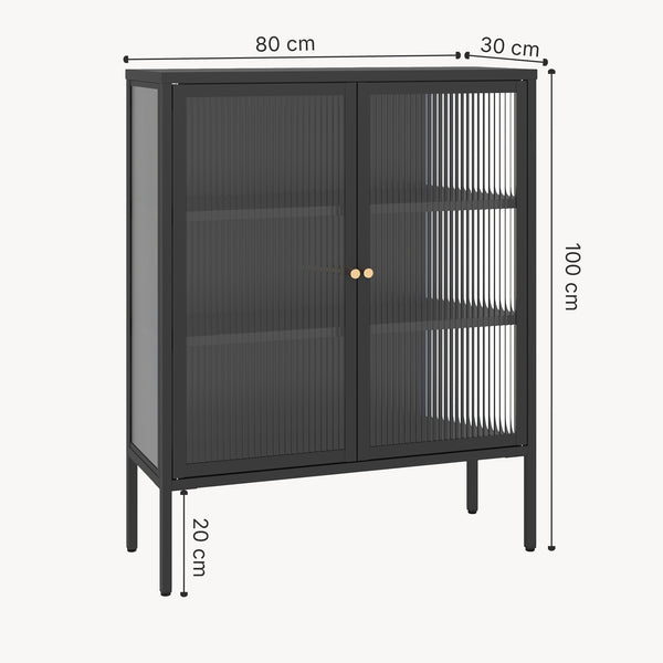 Vitrinskåp-Sideboard Vinterhavn [en.casa]