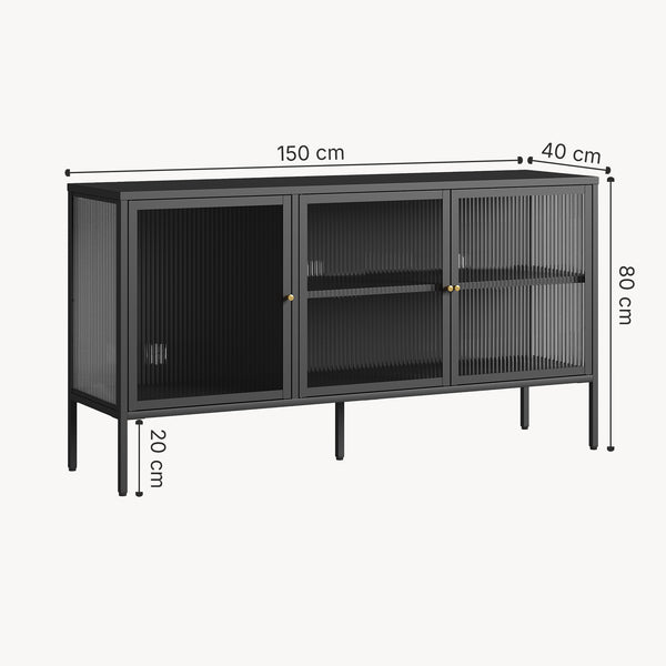 Vitrinskåp-Sideboard Vinterhavn [en.casa]
