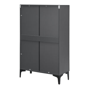 Vitrinskåp Søndersø 70x31x115cm i olika färger [en.casa]