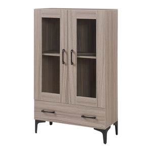 Vitrinskåp Søndersø 70x31x115cm i olika färger [en.casa]