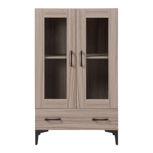 Vitrinskåp Søndersø 70x31x115cm i olika färger [en.casa]