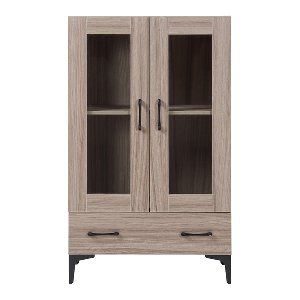 Vitrinskåp Søndersø 70x31x115cm i olika färger [en.casa]