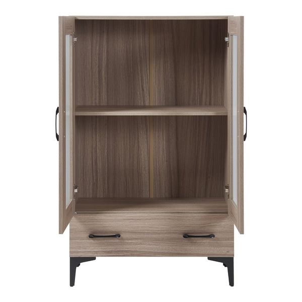 Vitrinskåp Søndersø 70x31x115cm i olika färger [en.casa]