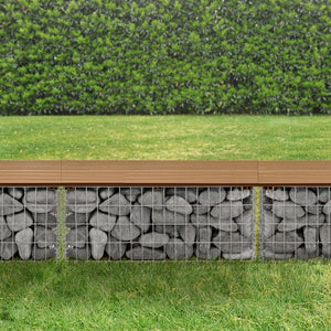 WPC Gabionbänk Stenkorg 100x30x45cm [pro.tec] välj modell