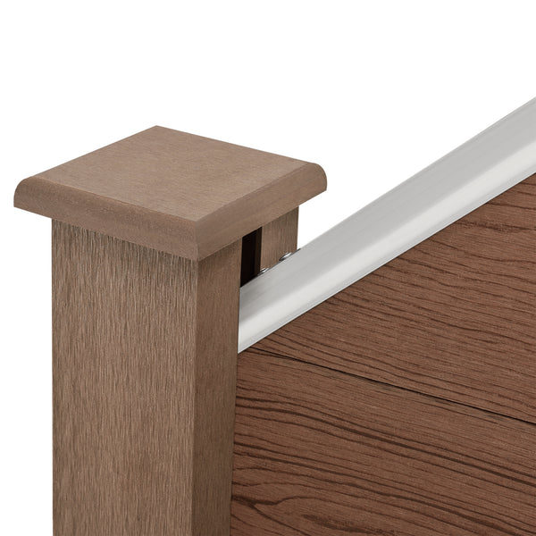 WPC Staket lutande / fyrkantig [neu.holz] välj modell