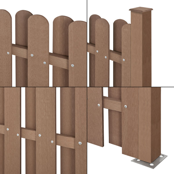 Staket med stolpe WPC 180x180cm [neu.holz] välj modell