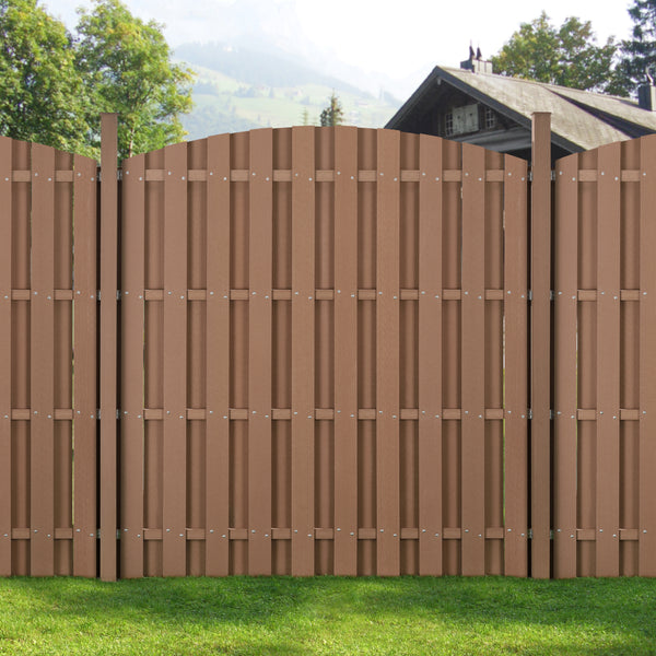 WPC Staket med stolpe 185x193cm [neu.holz] välj modell