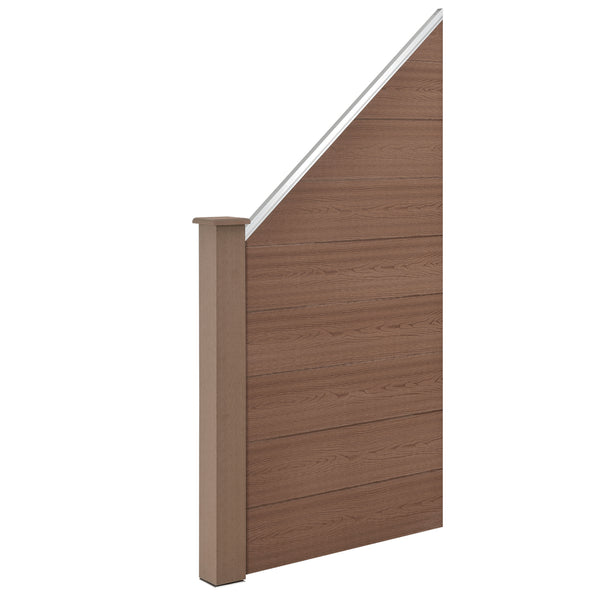 WPC Staket set med stolpe [neu.holz] välj modell