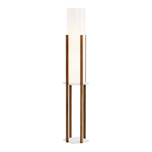 Golvlampa Gisborne med hylla i olika färger[lux.pro]