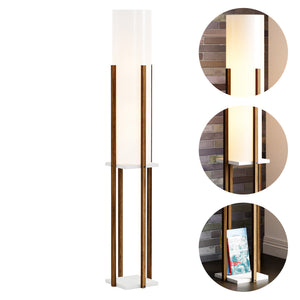Golvlampa Gisborne med hylla i olika färger[lux.pro]
