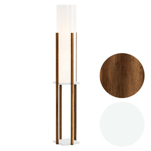Golvlampa Gisborne med hylla i olika färger[lux.pro]