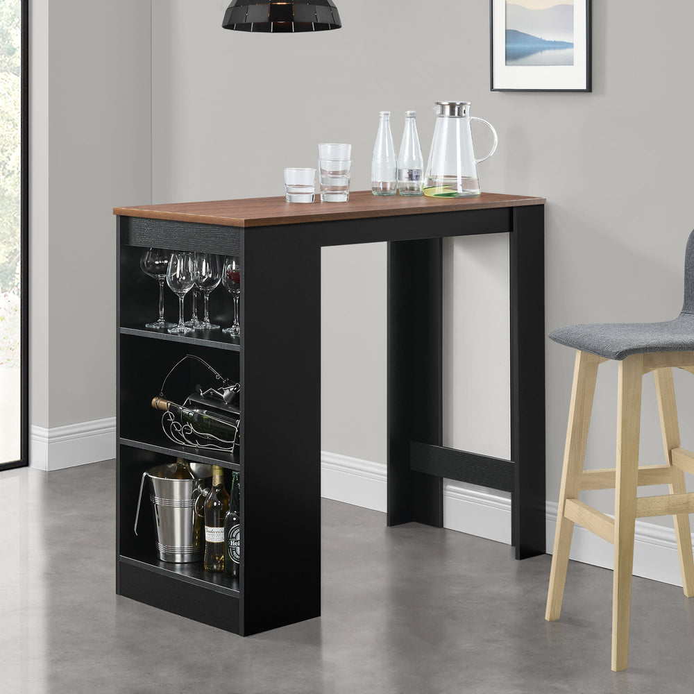 Barbord Kouvola med 3 fack 110x50x103 cm i olika färger [en.casa] - premiumXL