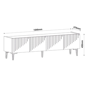 Oppdal TV-bord 154x37x45cm [en.casa]