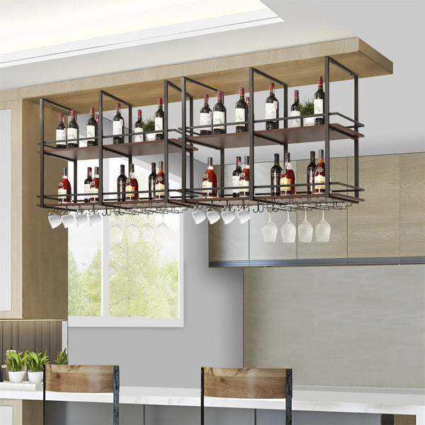 Vinhylla Hubro Svart/Valnötutseende [en.casa]