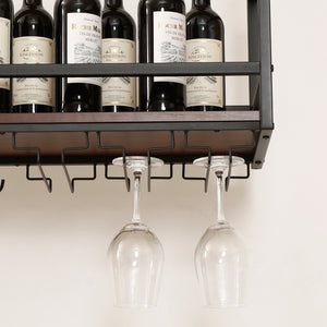 Vinhylla med glasställ Borejle [en.casa]
