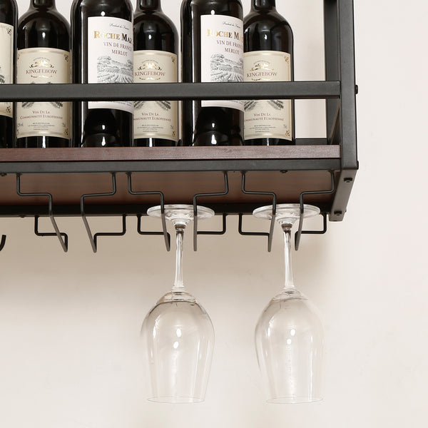 Vinhylla med glasställ Borejle [en.casa]