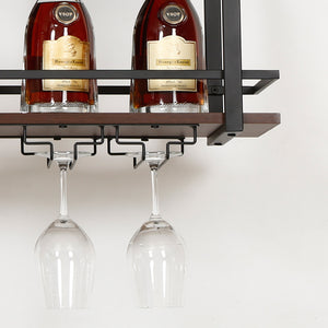 Vinhylla Hubro Svart/Valnötutseende [en.casa]