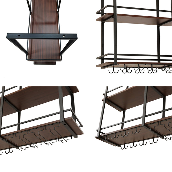 Vinhylla Hubro Svart/Valnötutseende [en.casa]