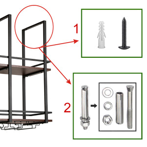 Vinhylla Hubro Svart/Valnötutseende [en.casa]